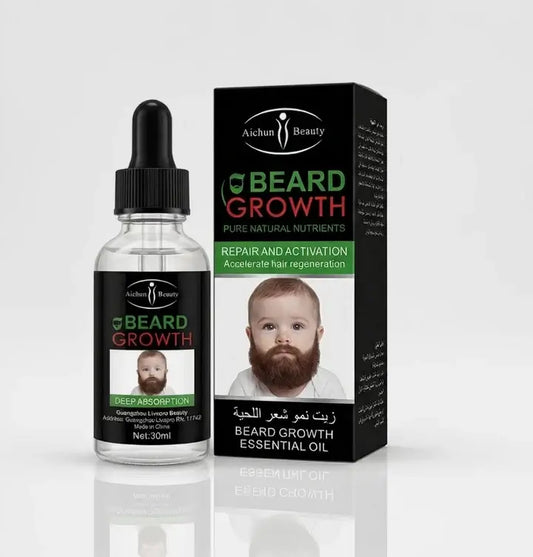 Huile Accélératrice de Pousse pour Barbe 30ml