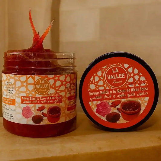 savon beldi rose aker Fassi 200g_amagor