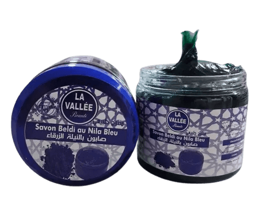Savon Noir au Nila Bleu 200g Soin Traditionnel du Maroc
